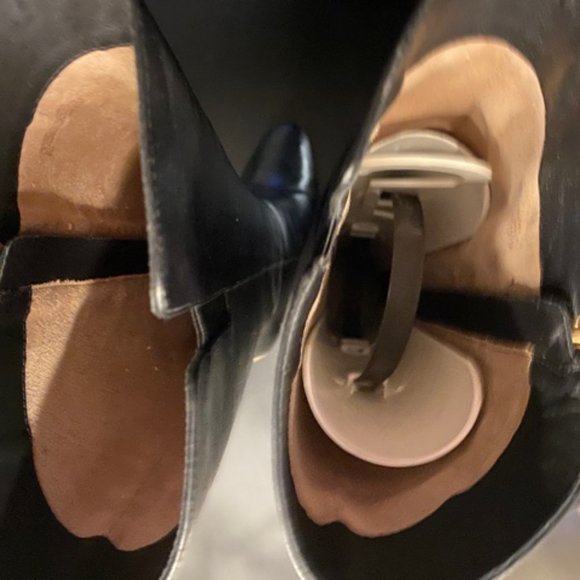 Michael Kors Stiletto Knee High black leather boots Sz.7 - Picture 5 of 10